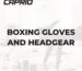 BOXING GLOVES AND HEADGEAR