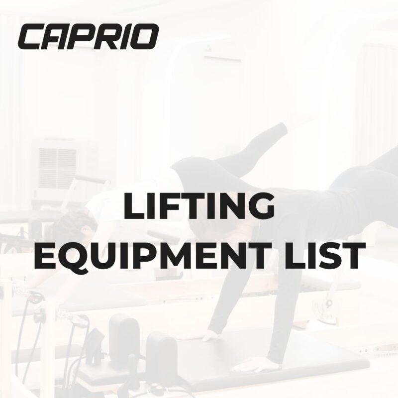 Lifting Equipment List